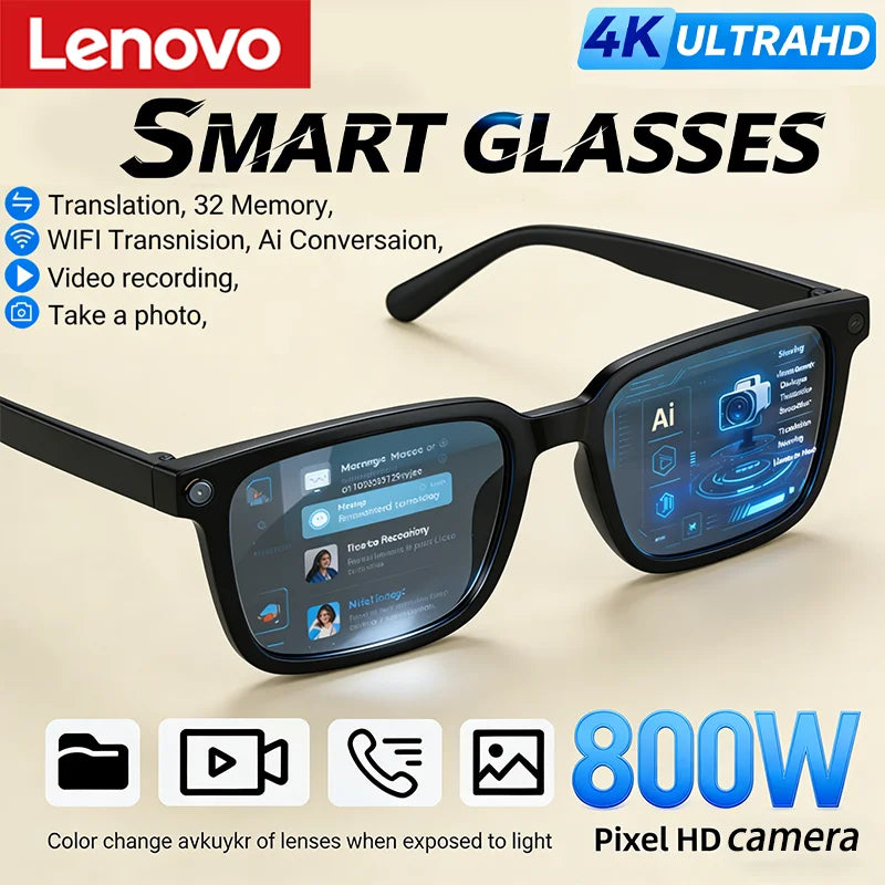 AI Smart Glasses with Camera & AI Translation | Lenovo