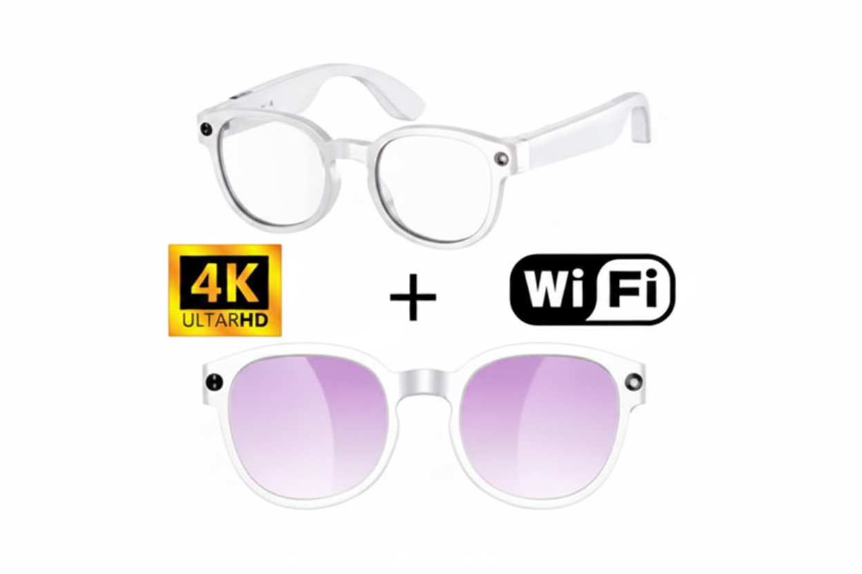 AI Smart Glasses – 8MP Camera, Real-Time Translation & Bluetooth Calls