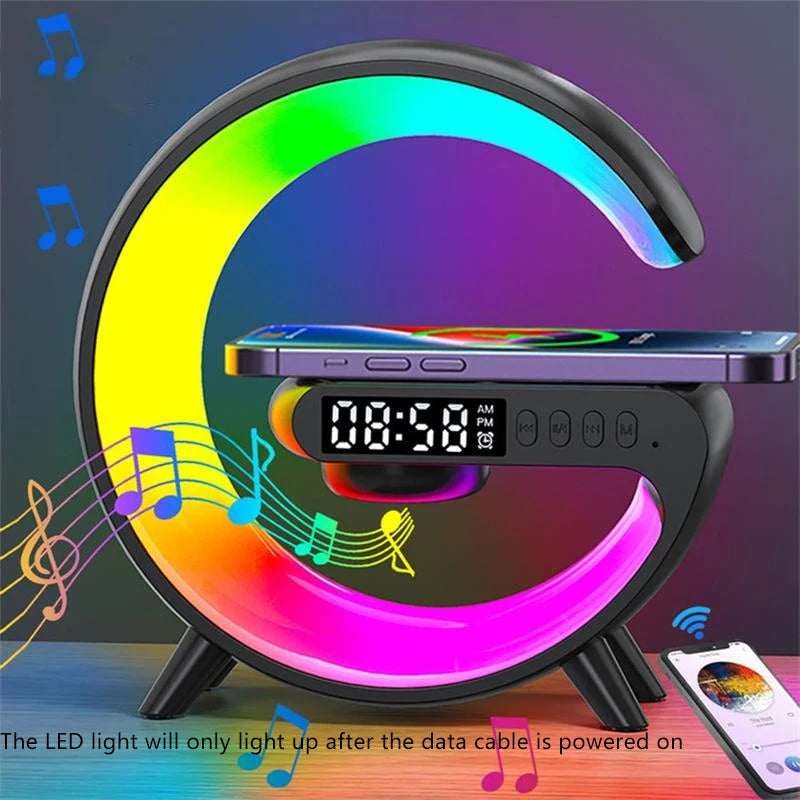 RGB Wireless Charger & Speaker Lamp