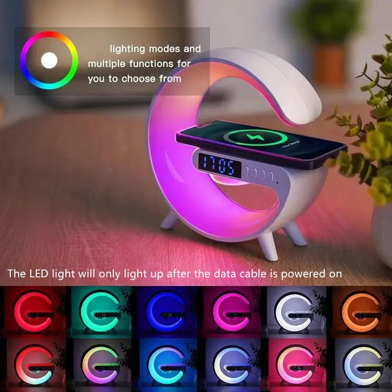 RGB Wireless Charger & Speaker Lamp